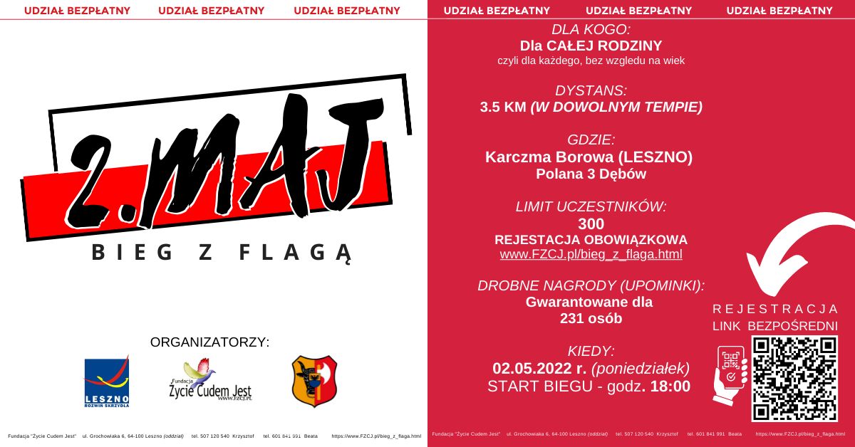 MarszoBIEG z Flagą organizują w Lesznie