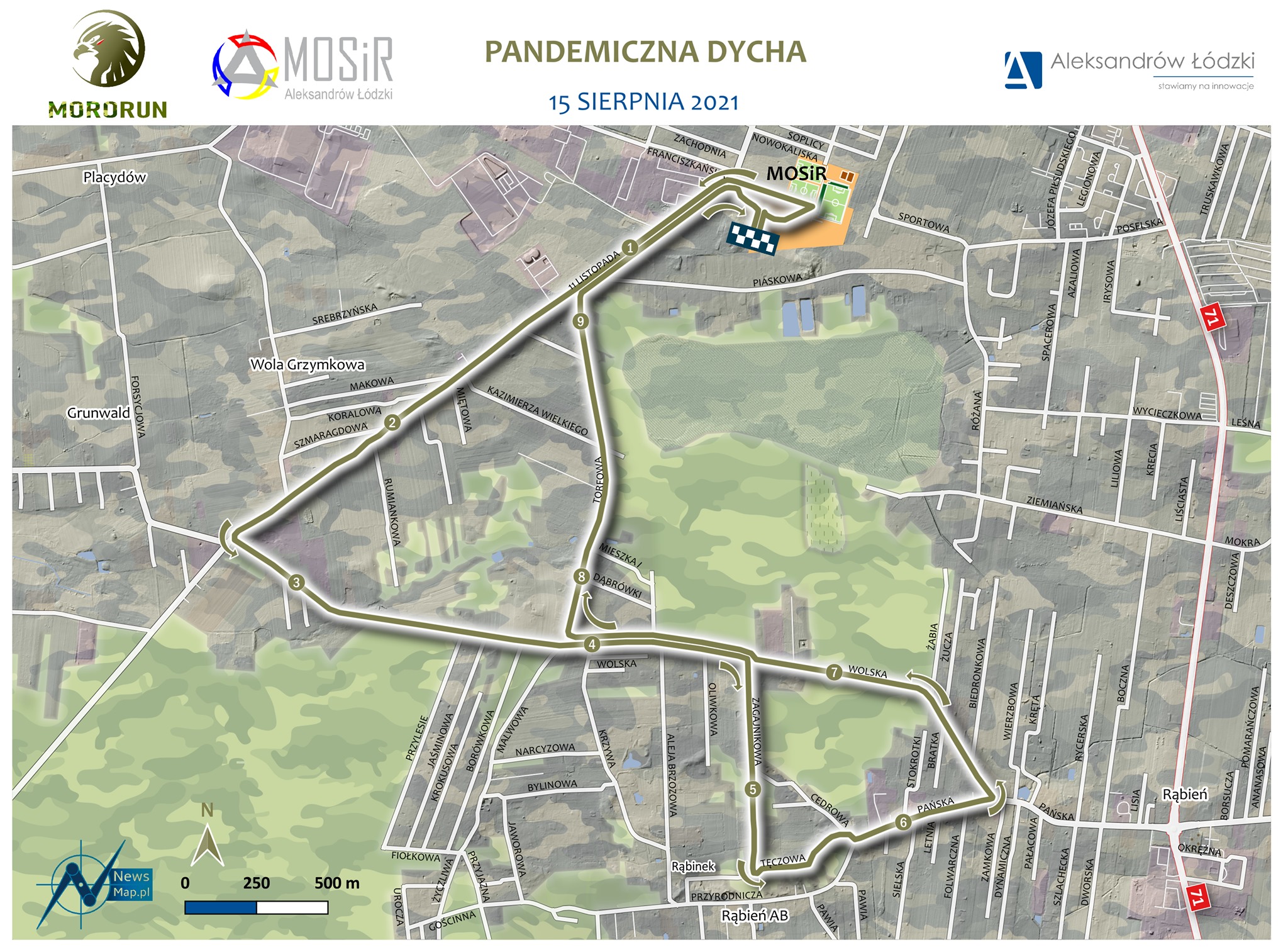 Bieg MORORUN „Pandemiczna dycha” w Aleksandrowie Łódzkim już 15 sierpnia!