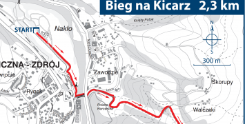 Bieg na górę Kicarz - nowa trasa mistrzostw Polski w Hill Nordic Walking [MAPA]
