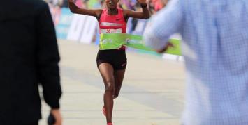 Mare Dibaba na mecie w Xiamen International Marathon / Fot. iaaf.org