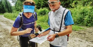 Irina i Andrzej Hulaniccy w Górach Świętokrzyskich