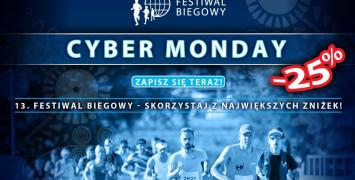 Cyber Monday! Najniższe ceny biegów, najtańsze pakiety na 13. Festiwal Biegowy 2022!