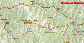 B7D: trasa biegu na sto kilometrów