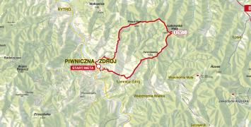 Bieg Górski na 23 km trasa - mapa