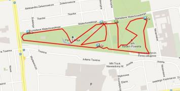 Trasy biegowe: Park 3 Maja w Łodzi