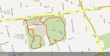 Trasy biegowe, Park Źródliska w Łodzi