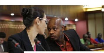 Asafa Powell przed komisją antydopingową/ Fot. screen za BBC.com