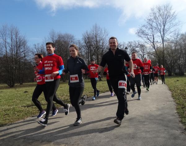Bieg Walentynkowy w Krakowie (14.2.2016)