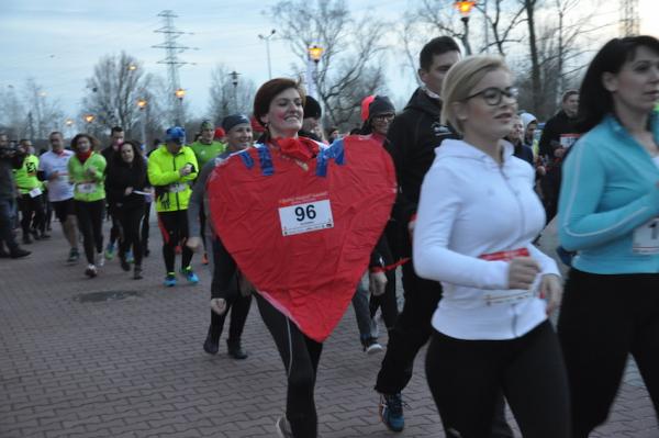 2. Biegowe Walentynki-Endorfinki w Gliwicach (14.2.2016)