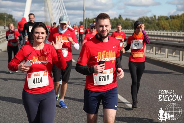 Biegnij Warszawo 2019 - start i trasa (6.10.2019)