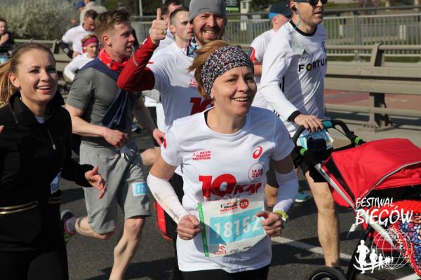 Bieg OSHEE 10 km w Warszawie (14.4.2019)