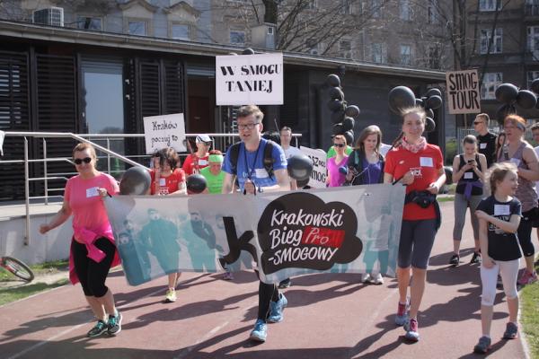 Krakowski Bieg PROsmogowy. SMOGU WRÓĆ! (1.4.2017)