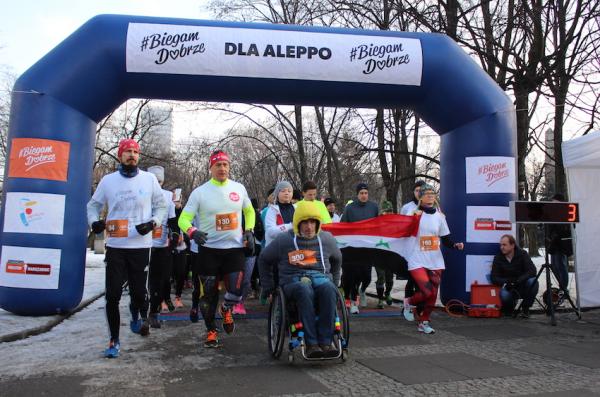 #BiegamDobrze dla Aleppo w Warszawie (29.1.2017)