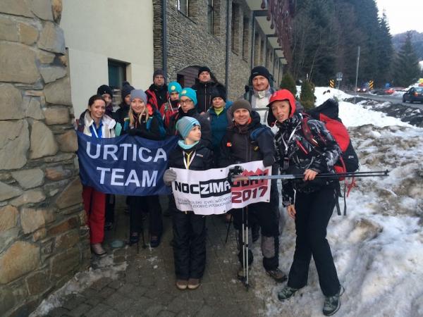 Noc, Zima, Góry 2017 - zdobycie Jaworzyny Krynickiej (10-11.2.2017)