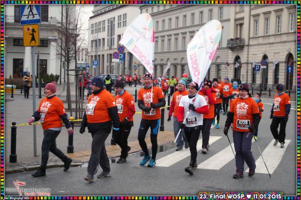 Orkiestrowy Marsz Nordic Walking w ramach 23. finału WOŚP